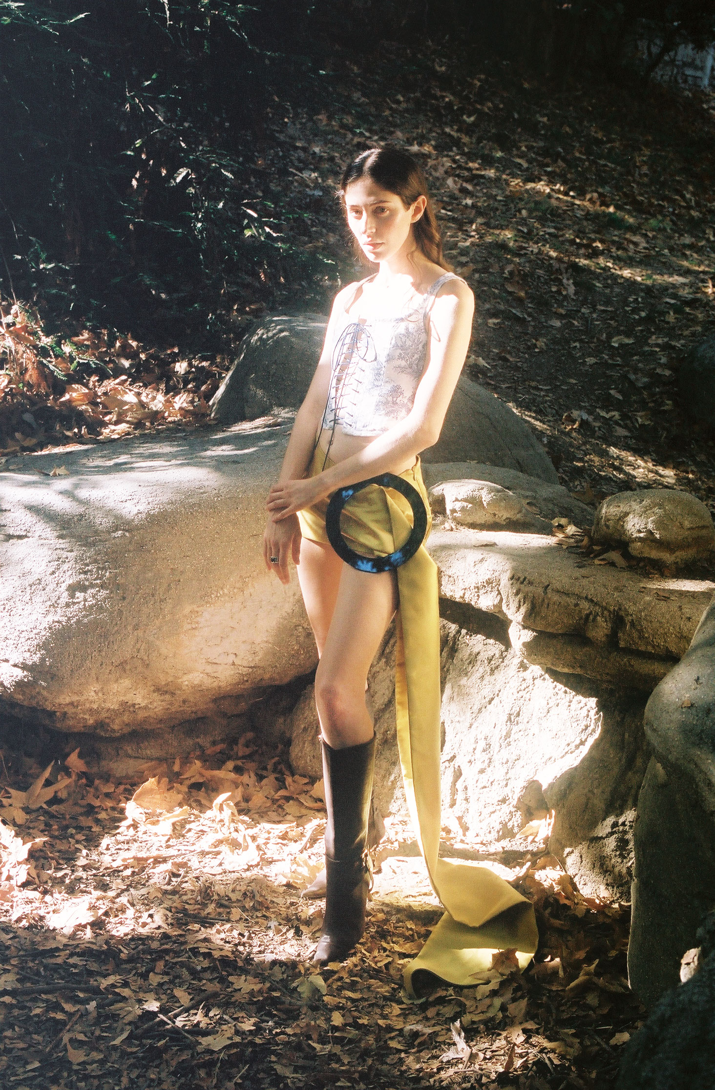Corset all is a gentle spring, skirt LRS, boots Dior 
